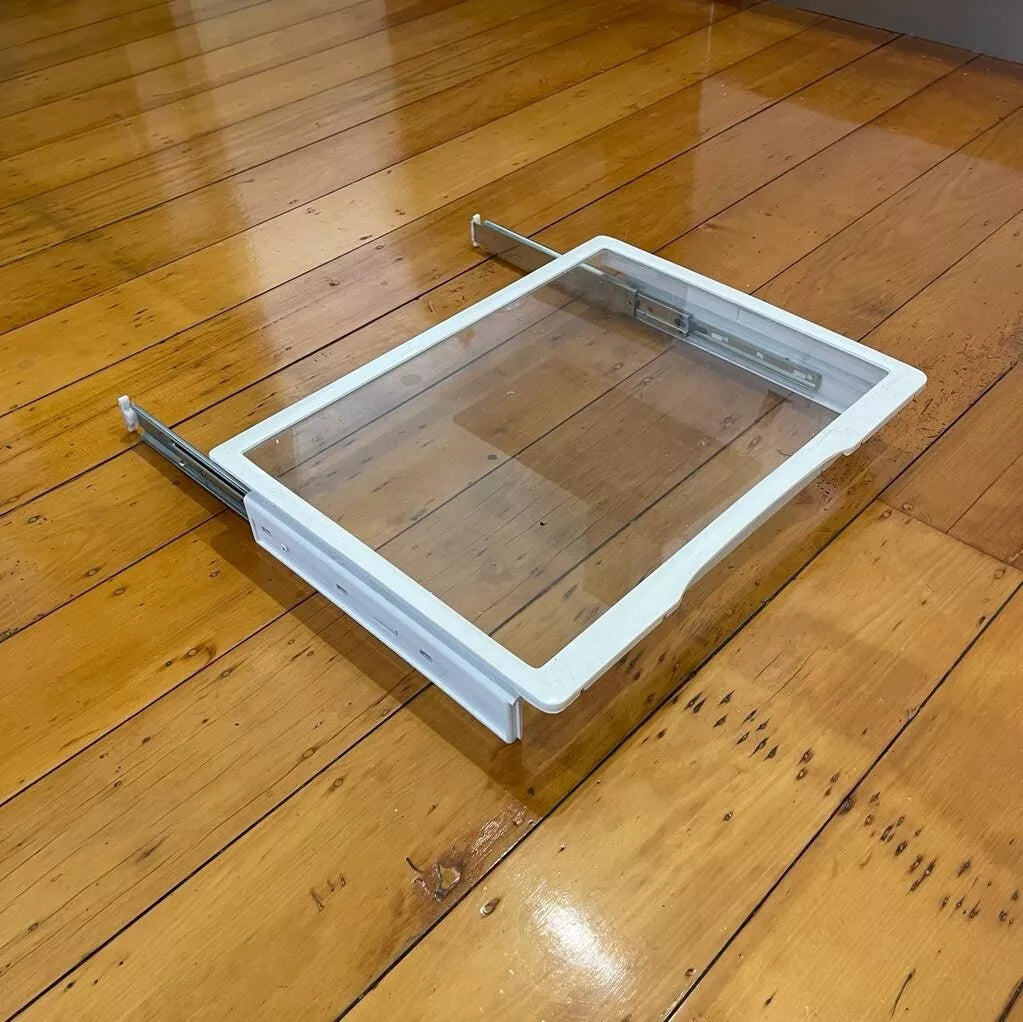 1453013 Westinghouse fridge freezer FC glass shelf + rails crisper cover lid bin FITS WSE6970 WSE7000